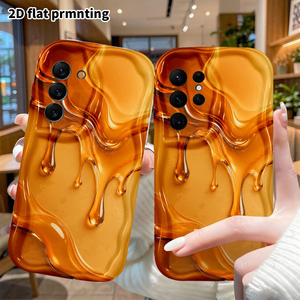Phone Case: 2D Flat Samsung Galaxy A34 A35 M05 M06 S20 S22 S21 FE Plus 5G Protective Case, Heart Waves, Christmas and Halloween Gift