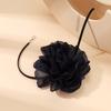 Flower Choker Necklace Soft Korean-Velvet Material Flower Choker Flower Choker Cloth Accessories for Women Teen Girls