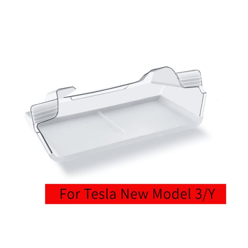 For Tesla Model 3/Y  New Model 3/Y  2025  Under Screen Storage Box Central Control Hidden Storage Organizer Tray Car Accessories
