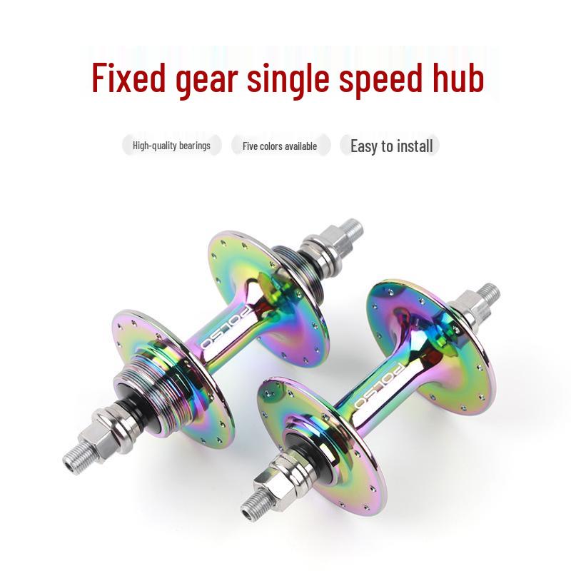 Butuc cu Angrenaj Fix și Frână de Pedalare Înapoi cu Spațiere 100/120mm și Opțiuni de Ax 24H/28H/32H/36H.