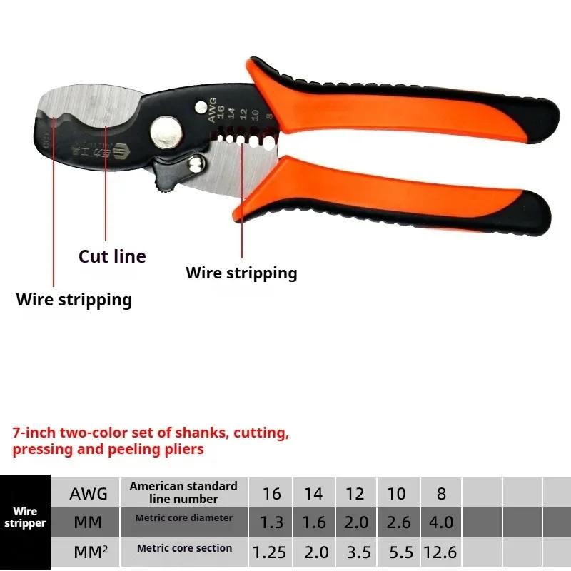 Durable Wire Stripping Tools for Electricians- Stainless Steel Wire Cutter Pliers