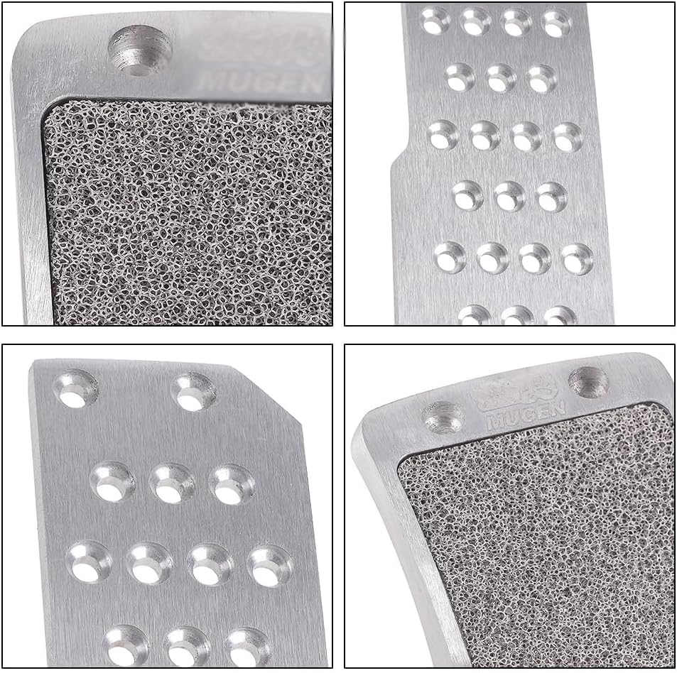 MUTEKI Pedal Brake Accelerator Pedal Car Pedal Aluminum Alloy Pedal 3 Universal Fit Covers, Pedal, Covers, Anti-Slip Non-Slip Pads, Pieces,