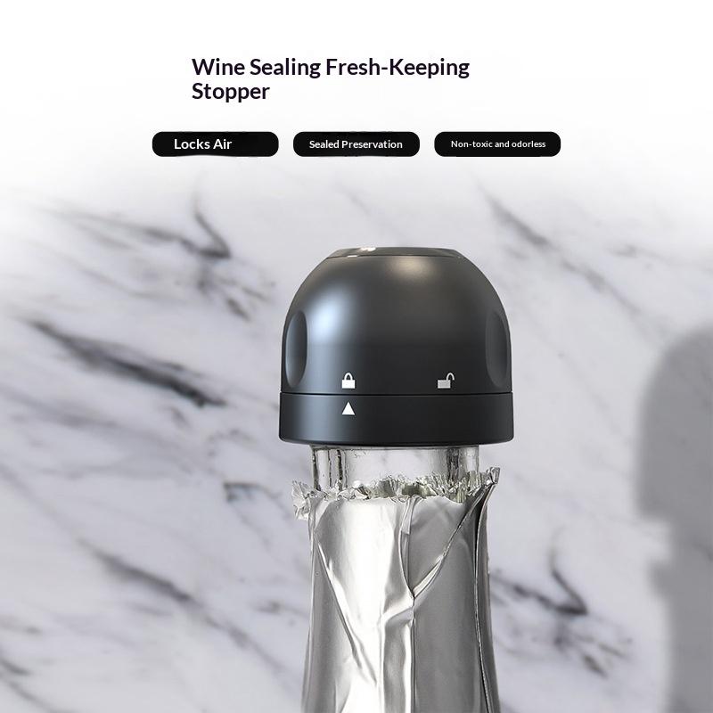 Vacuum Sealed Wine Bottle Stopper Leak Proof Fresh Keeping Cork Plug For Champagne Bar Wine Storage Accessory