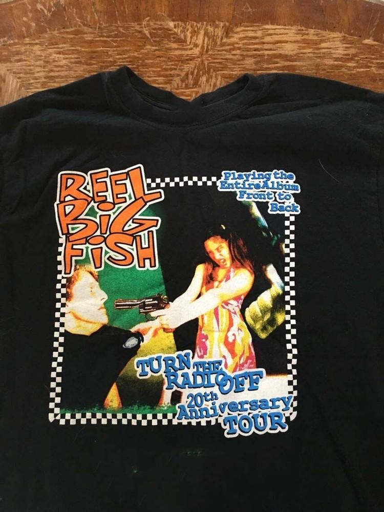 Reel Big Fish turn the radio off 20th anniversary 2017 tour T-Shirt S-4XL LI1564 Unisex T-Shirt M