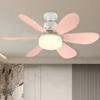 Socket Fan Lamp Remote Control Ceiling Fan LED Lamp E27 Base 42cm Indoor Ceiling Fan Light 3 Speeds Dimmable for Bedroom Kitchen