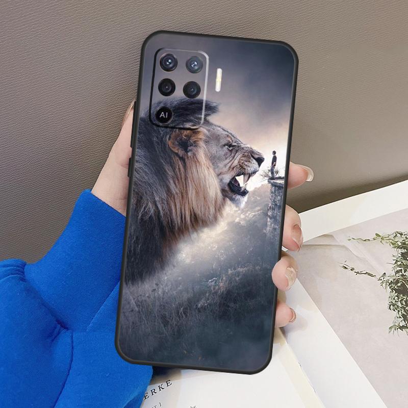 Lions Phone Case For OPPO A54 A74 A94 A53S A1K A15 A16 A3S A5S A83 A91 A93 A5 A9 A53 A31 A52 A72