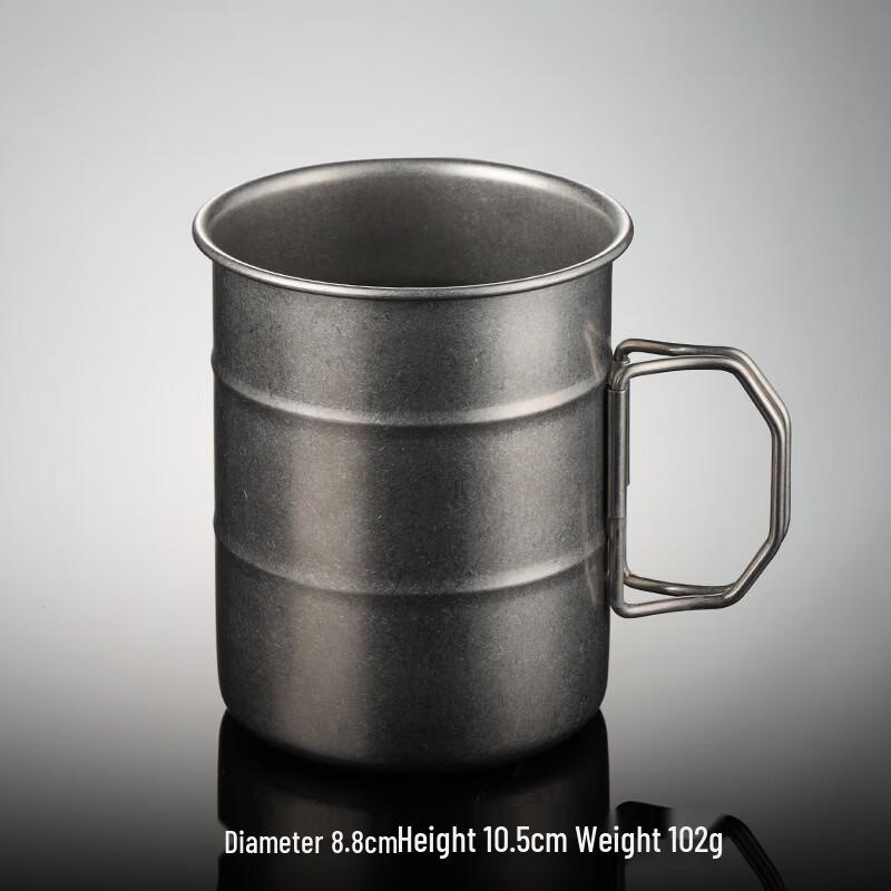 Qianxing Retro 304 Stainless Steel Oil Drum Camping Mug