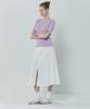Basic House Women'S Rayon Ribbed Short Sleeve Sweater Lavender Lzkt3204