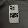 Black And White Swag Phone Case For IPhone 17 17Air 11 12 13 14 15 16 17 Pro Max 16 Plus Cover Funda Bumber Coque