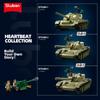 Non-Toxic 604Pcs Army T-54S Medium Tank Model Bricks Ww2 Tank Weapon Building Blocks Set With Figure Educational Diy Toys For Children