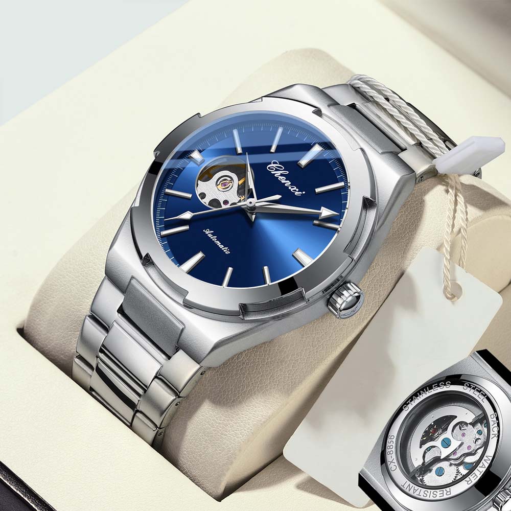 CHENXI Mechanical Watches for Man Original Brand Fashion Stainless Steel Band Waterproof Luminous Automatic Male Wristwatch