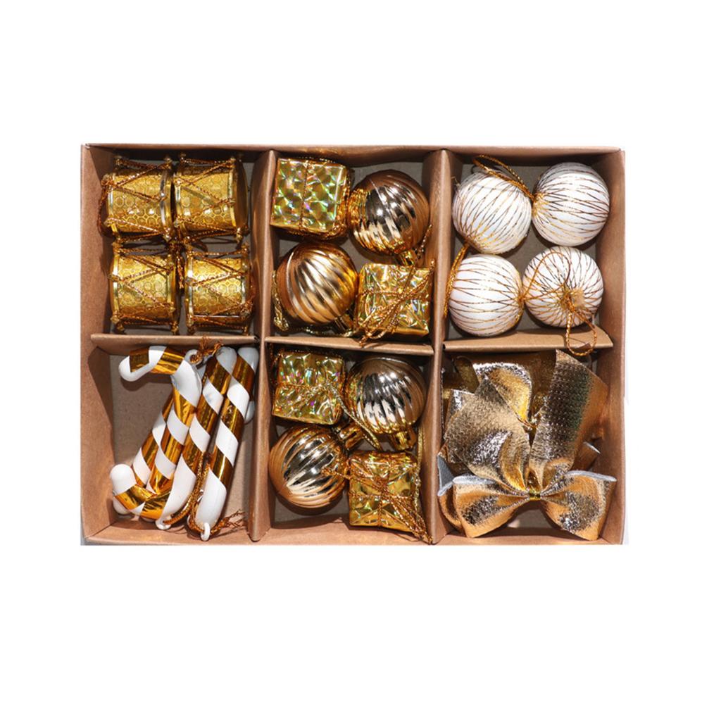 Gift Box Decoration Christmas Tree Scene Layout Bow Christmas Ball Pendant Party Gift Decoration