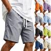 Herren Freizeitshorts mit Kordelzug, Schnelltrocknend, Leicht, Atmungsaktiv, Fünf-Punkt-Länge, Strandhose, Geeignet für Outdoor-Aktivitäten und den täglichen Gebrauch