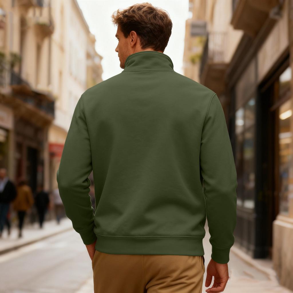 Herren - Gefüttertes Sweatshirt mit Stehkragen für Sport und Training