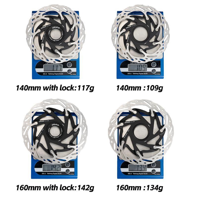 ZRACE RT-RX Center Lock Disc Rotor, Ultralight Strong Heat Dissipation Floating Rotor 140mm 160mm Road Disc Brake