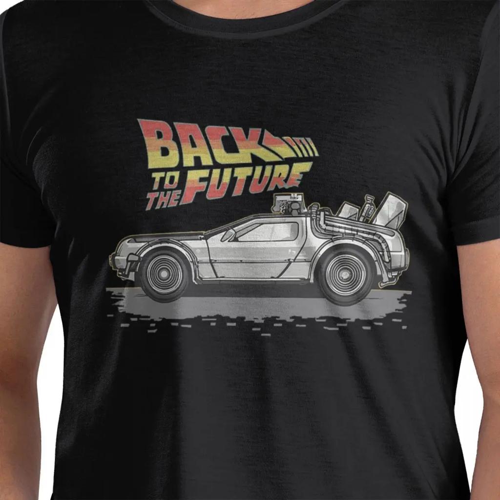 100 Cotton Back To The Future Tshirt Unisexs Classic Oversized T Shirt Unisex Round Neck Summer Shirts Tops S6xl