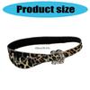 Adjustable Leopard Pattern Waistband Decorative Punk Belt For Men And Women Body Jewelry