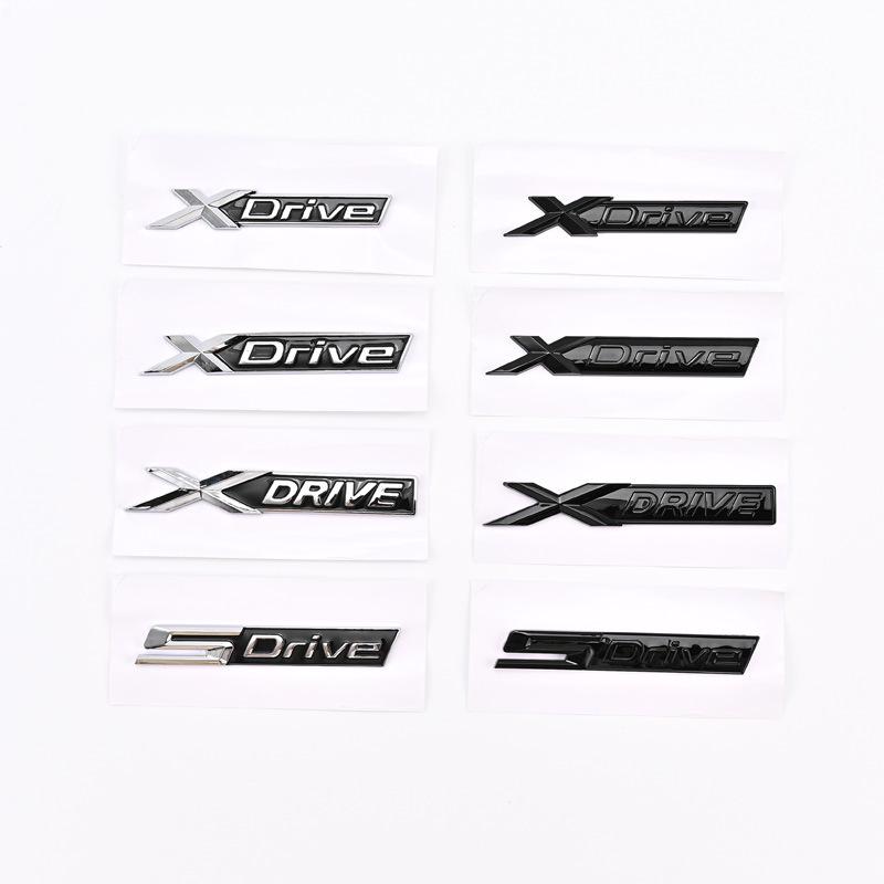 Compatible BMW 4WD xDrive/sDrive Car Tail Badges for 3, 5, 7 Series