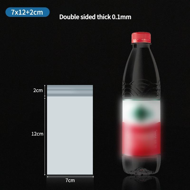 CPE Frosted Self-adhesive Bag Translucent Plastic Packaging Pouchs Phone Case Electronic Device Bag Remote Control Waterproof Dust Protection Pouch