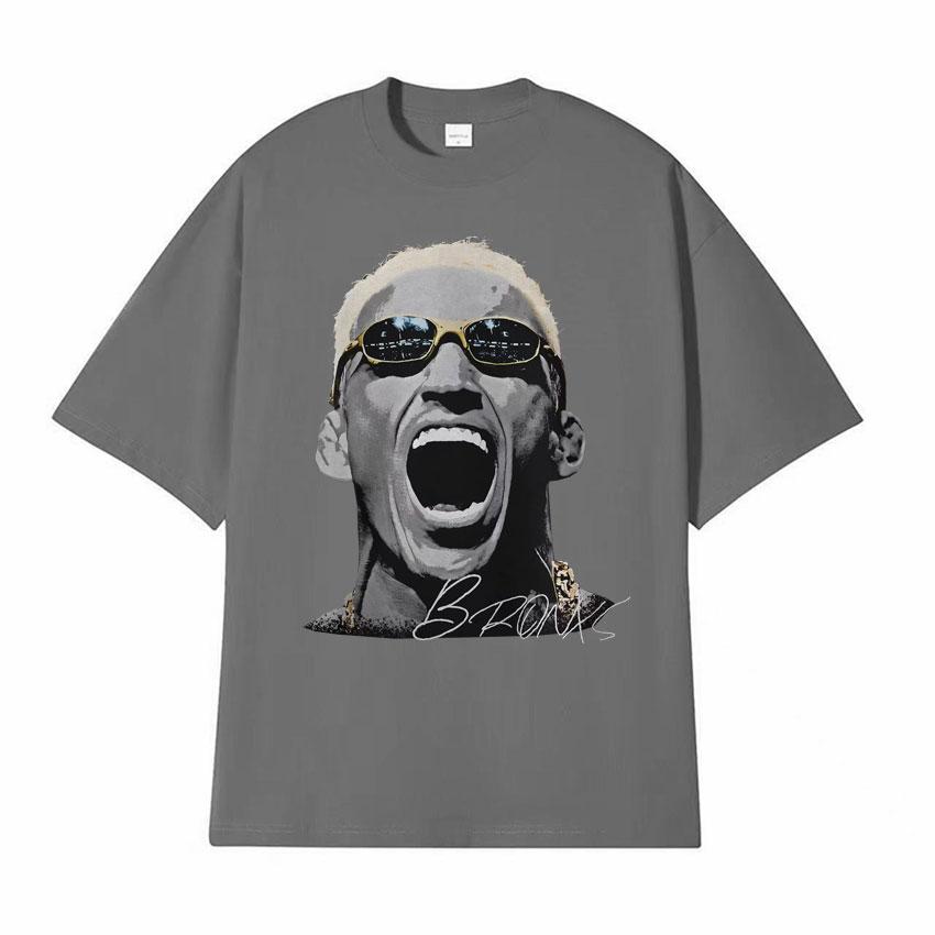 Charles Oliveira Vintage Graphic T Shirt Unisex Fashion Harajuku Oversized Tshirts Men Casual ONeck Short Sleeve Tshirt Tops