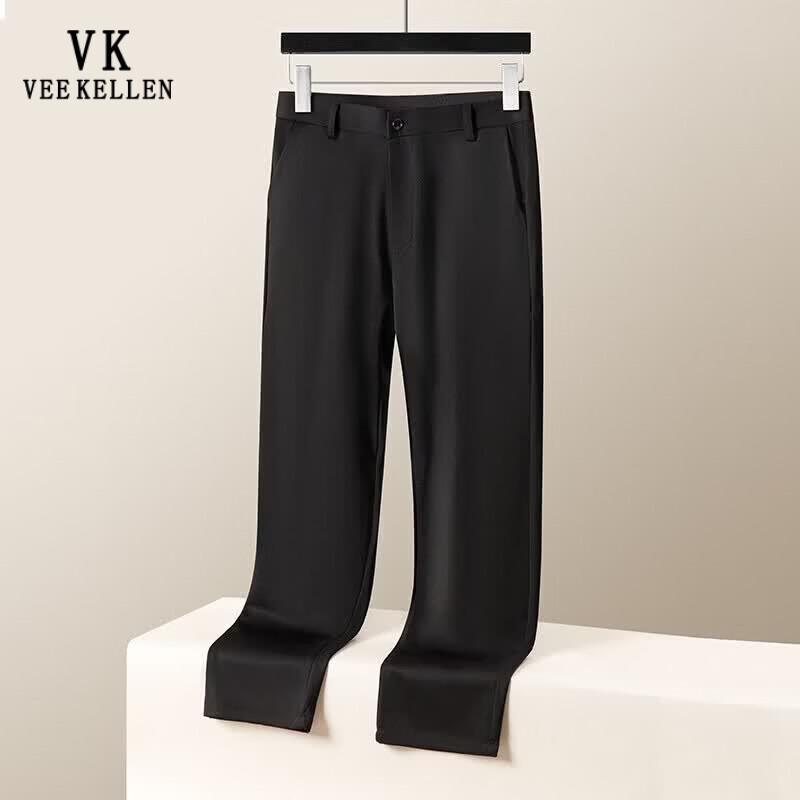 VEE KELLEN Men s Ice Silk Straight Leg Casual Pants 31