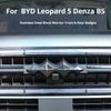 For BYD Leopard 5 Denza B5 Car Black Steel Emblem Sticker Front Rear Logo Decoration Modified Car Exterior