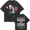 5 Seconds of Summer Everyone’s A Star World Tour 2026 Graphic Print T-Shirt Men Women Casual Oversized Top Vintage Washed O-neck Cotton Summer New Tee