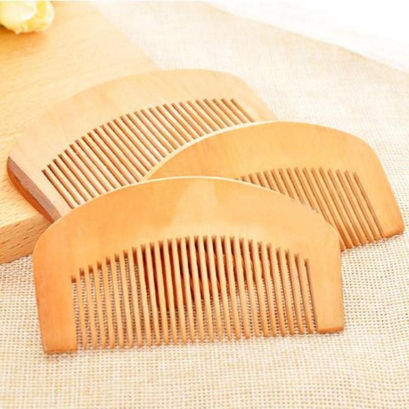Portable Pocket-Sized Peach Wood Detangling and Massage Comb