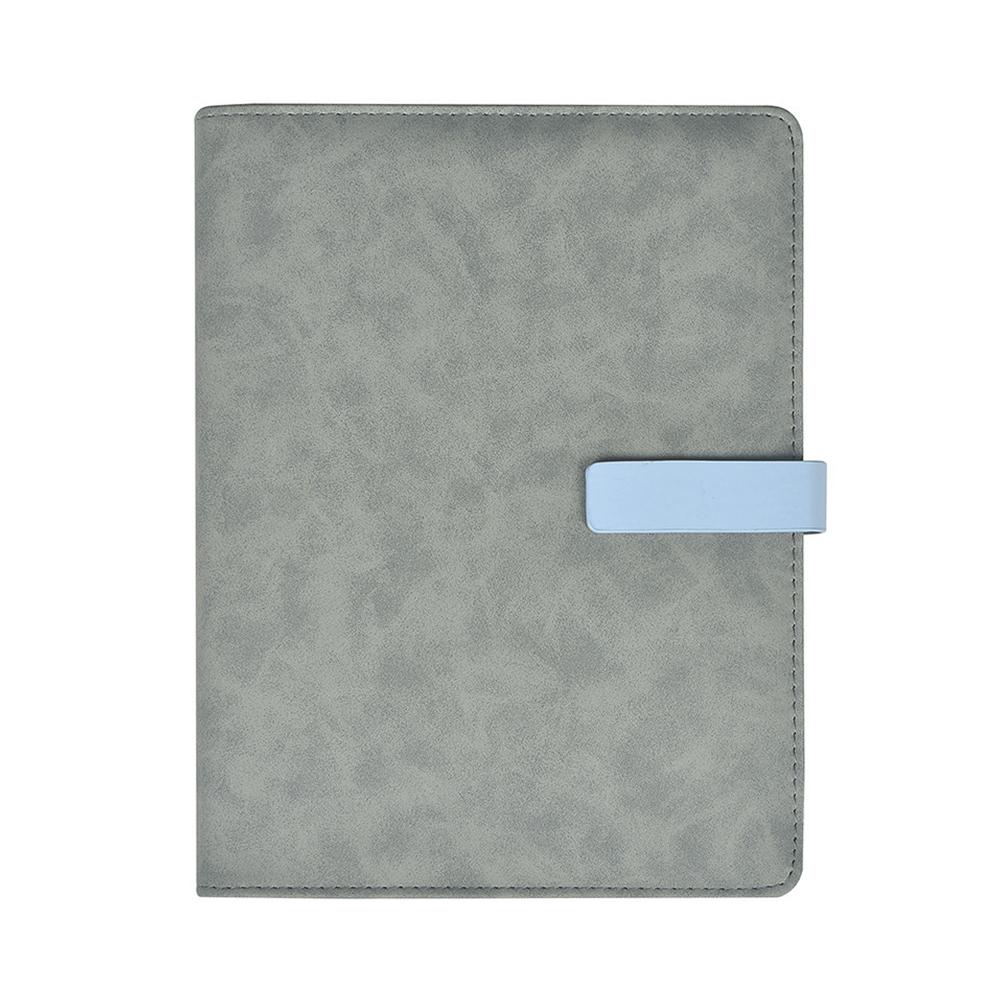 (Logo lze gravírovat) Kožený kroužkový obchodní zápisník velikosti A5, studentský sešit na předměty, deník se zesílenou přezkou, zápisy z pracovních schůzek