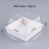 AVADEN Square High-Lid Dessert Takeaway Boxes