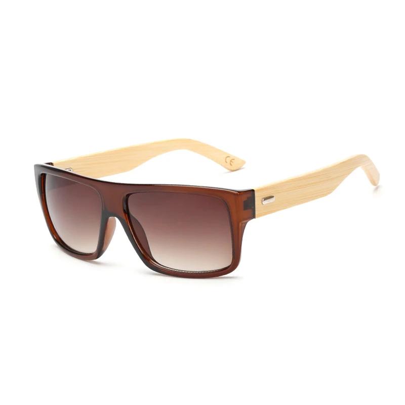 Classic Bamboo Wood Climbing Sunglasses Brand Design Men Women Coating Mirror Glasses Retro Glasses Shades Gafas De Sol UV400