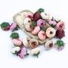 10pcs Artificial Flowers for Home Decoration Fake Plastic Flowers Christmas Garlands DIY Gifts Scrapbooking Silk Tea Roses