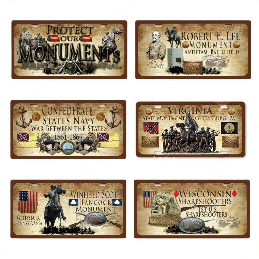The War Licenses Posters Plate Plaque Metal Vintage Tin Signs Room Wall Decor Art Decoration Poster for Bar Home