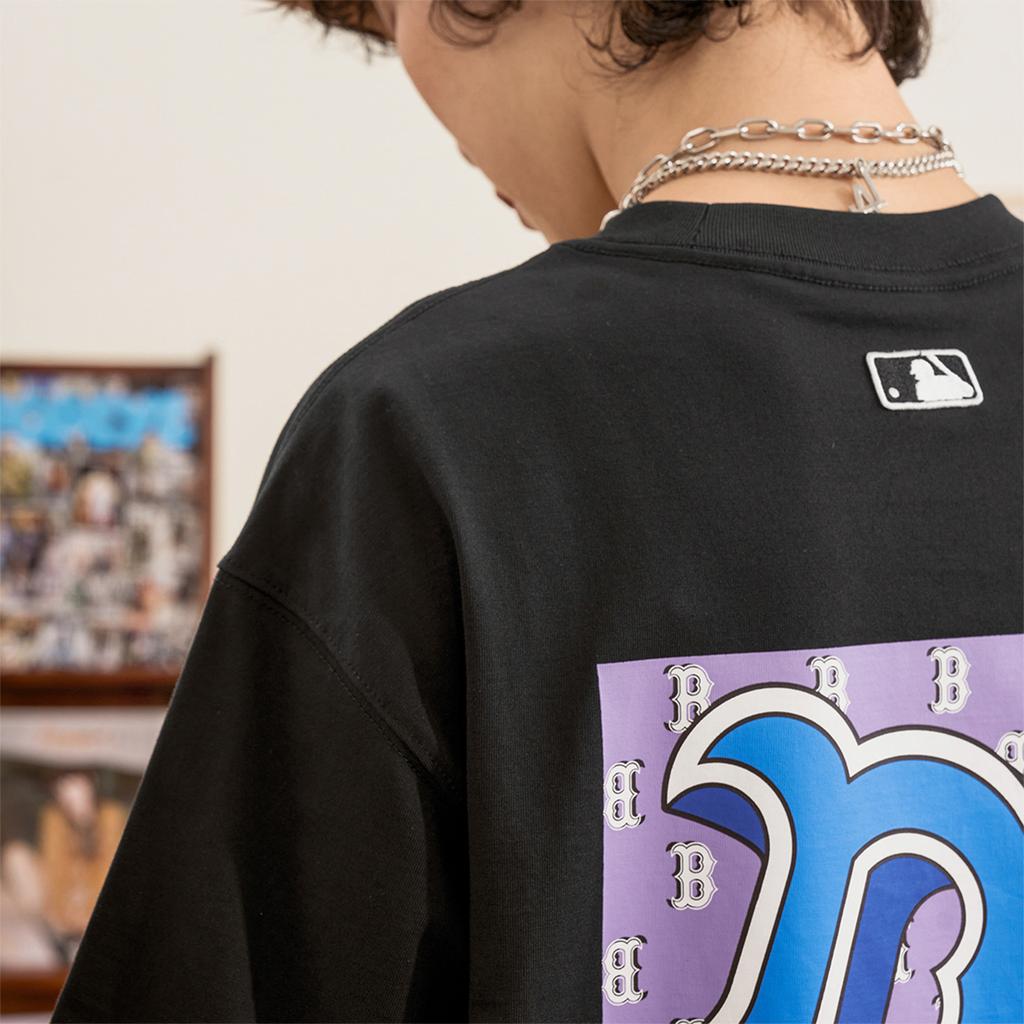 New MLB T Shirt Unisex Charcoal Gray 3ATSM3033-43CGS