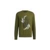 Sweatshirts Men's Green Crew Neck Moderate Regular GP0919