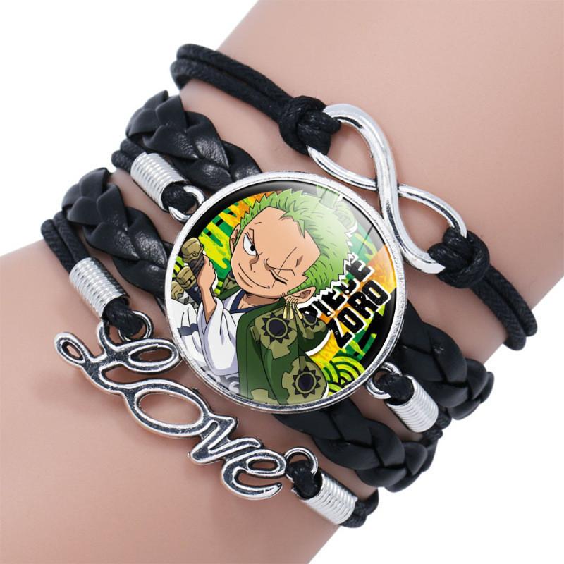 

Leather Piece One Bracelet With Kid Kaido And More Iconic Handmade Characters Zoro