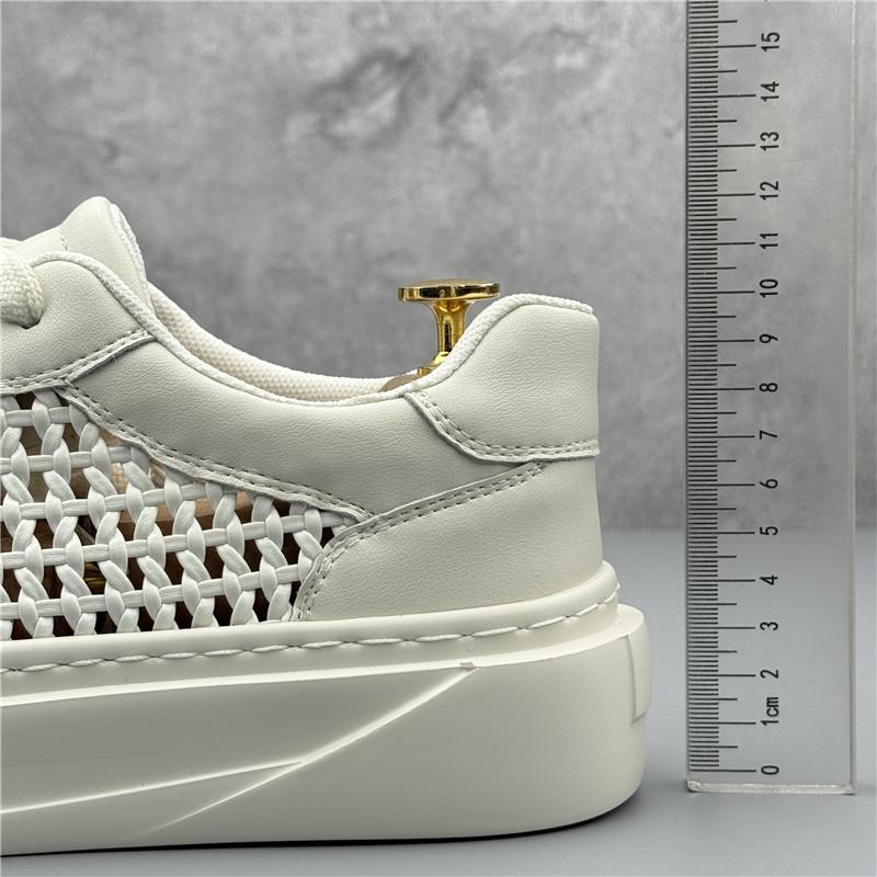 Fashion Summer Fashion New Men's Comfort Air Mesh Breathable Platform Casual Shoes Male White Black Walking Sneaker Flats Loafers