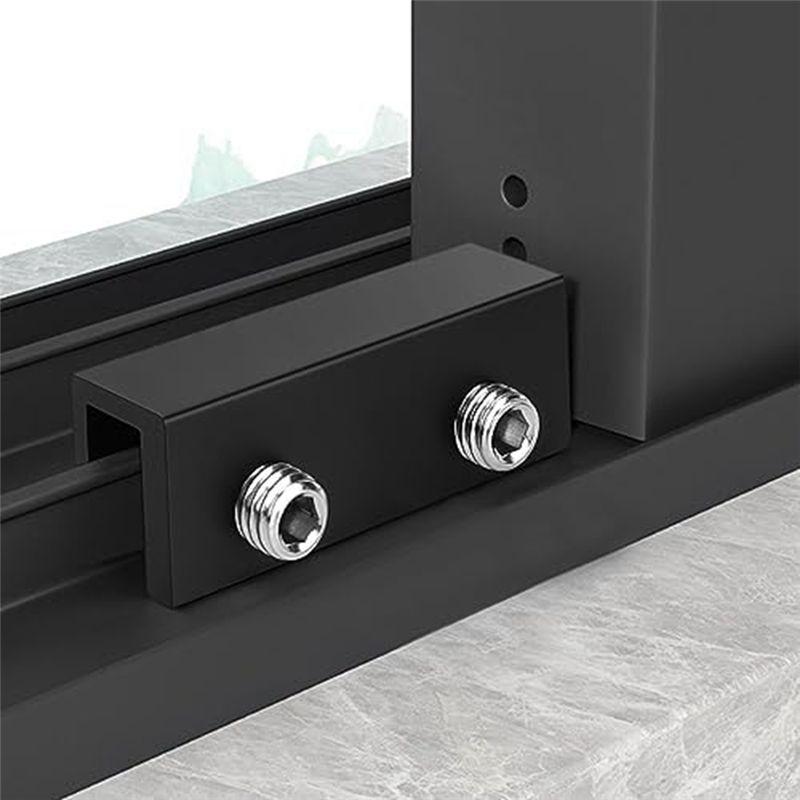 A84X-Black Window Locks 4 PCS Sliding Adjustable Window Safety Locks Perfect For Vertical Windows And Sliding Doors Garage Door
