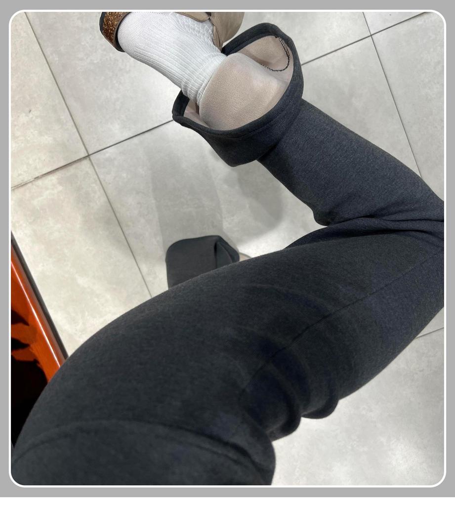 Charcoal Gray Women's High Waist Slimming Flared Sweatpants - Petite Autumn/Winter Bell Bottoms
