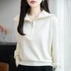 Women's French Style Half-Zip High-Lapel Thick Knit Sweater - Autumn/Winter