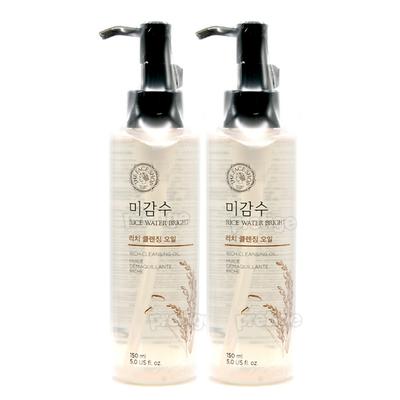 Rýžová voda Bright Cleansing Oil 150 ml + 150 ml, bohatá na normální až suchou pleť, 150 ml, 2 jednotky