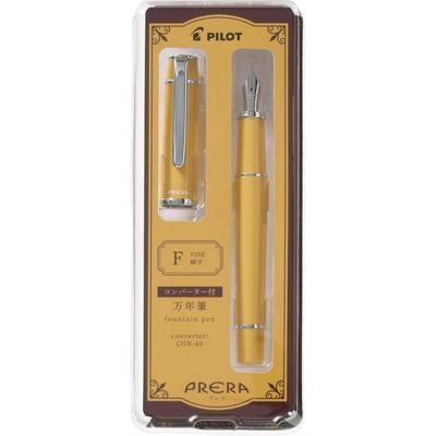 Pilot Prera Fountain Pen Warm Yellow Fine Nib P-FPR-1-WY-F W/ CON-40