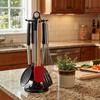 Stainless Steel Rotating Utensil Storage Rack Space Saving Utensil Holder Pot Shovel Rack  Utensils