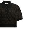 Coach Printed Casual Short Sleeve Polo Shirt Women tops Brown CN425-BRN