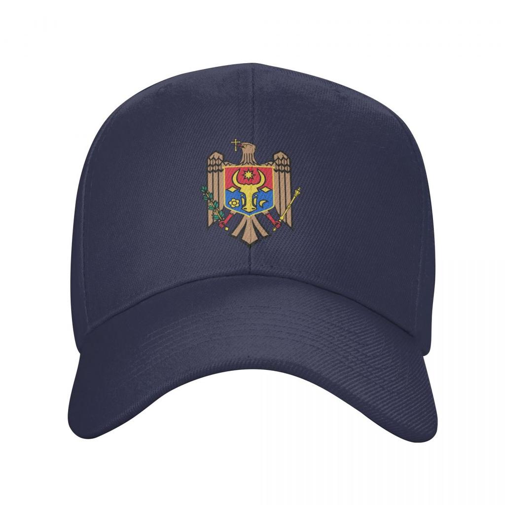Punk Coat Of Arms Of Moldova Baseballová čepice Unisex Dospělí Moldavané Flag Nastavitelná tatínková čepice pro Unisex ženy Hip Hop