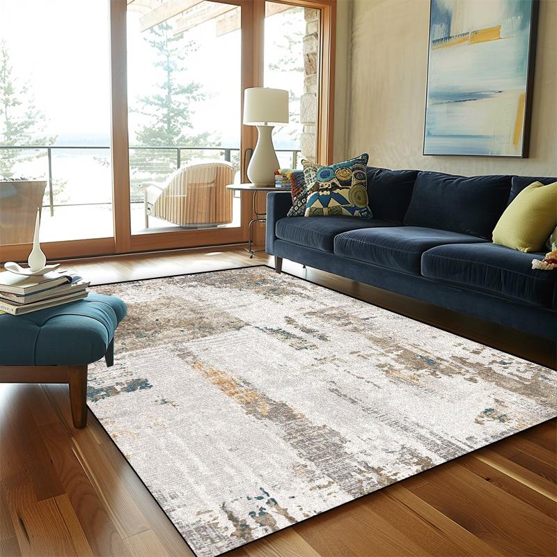 Tappeto Design Astratto Nordico Soggiorno Decorazione Moderna Casa Area Divano Tappeti Antiscivolo Salotto Lavabile Tavolini Tappetino da Pavimento