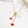 Titanium Steel Non-fading Necklace - European & American Style, Light Luxury, Versatile Korean Fashion, Perfect for Women and Girlfriend Gifts.