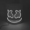 Máscara Marshmello DJ Brillante Hip Hop Baile Bar Discoteca Espectáculo Accesorios DIY LED Marshmallow Cos Máscara Diy Hombres DJ Disco Máscara Disfraz