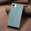 For iPhone 16e Case BINFEN COLOR BF35 Geometry Imprinted Leather Phone Cover RFID Blocking Wallet Stand