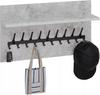 Wieszak Na Ubrania Loft 70 Cm - Czarny + Beton Jasny, Solidny I Stylowy